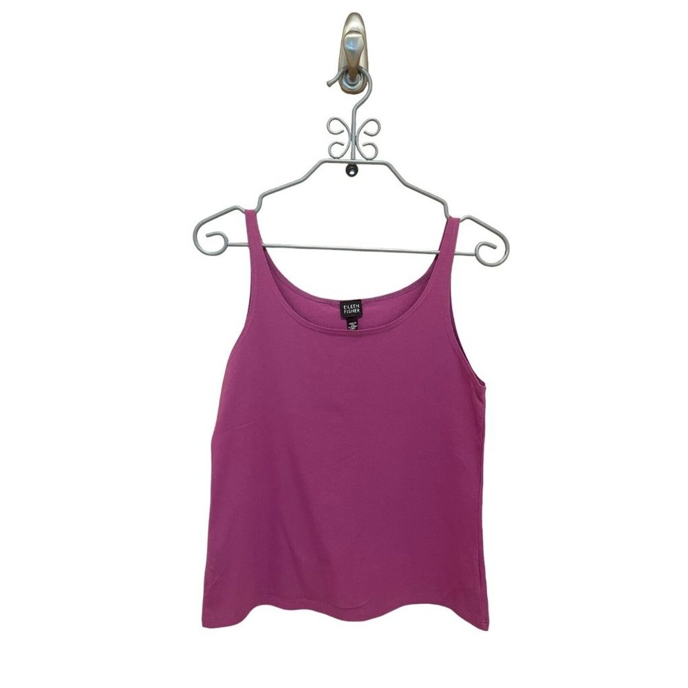 Eileen Fisher Casual Tank Top Sleeveless Scoop Neck Purple - Size Medium